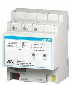 KNX bus power supply 640 mA with auxiliary output 30 Vdc