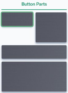 Dora 20x40 metal buttons, 18 Anthracite Gray