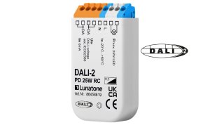 Phase dimmer with DALI input to control dimmable 230V luminaires in a DALI system