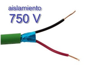  100 meter reel of  KNX bus cable , 1 pair, halogen free,  750V 