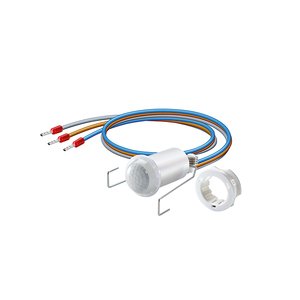 Mini motion detector with 360° field of detection for recessed ceiling and wall mounting